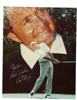 Ray Floyd 8x10 Signed (to John) Color Photo