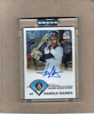 Harold Baines Certified Autograph Issue 2003 Topps Ta - Hb Cooperstown Hof