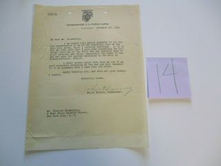 Letter Charles Blumenthal Alsace Lorraine Autograph Major General Commandant
