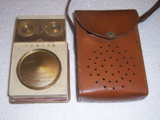 Vintage Two - Tone Zenith Royal 500 Long Distance Transistor Radio