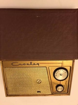 Vintage Crosley Book Radio,  " As You Like It " Hybrid Tube &transistor Radio 1956