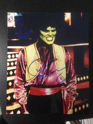 Jim Carrey Hand Signed 8x10 Photo From The Mask (ace Ventura,  Eternal Sunshine)