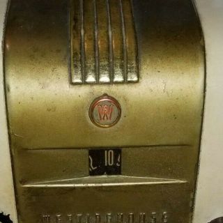 1940 ' s WESTINGHOUSE H - 126 LITTLE JEWEL Refrigerator Style Bakelite TUBE RADIO 3