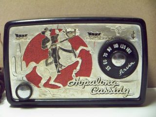 1950 Arvin " Hopalong Cassidy " Tube Radio Model 441 - T Black