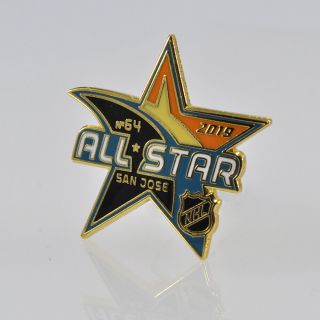 Nhl 2019 Nhl All Star Game №64 San Jose Pin,  Badge,  Lapel,  Hockey
