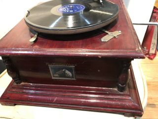 Antique Gramophone Co.  His Master ' s Voice Sound Box Record Player 3