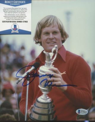 Johnny Miller Golf Signed 8x10 Photo Auto Autograph Beckett Bas