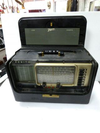 Vintage Zenith Wave Magnet Multi - Band Trans - Oceanic Model B600 Shortwave Radio