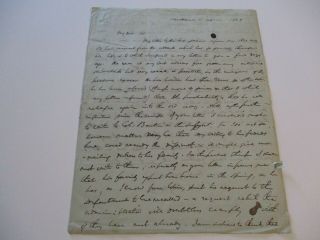 Antique 19th Century Document Haven Judge 1849 John M Niles Justice Of Peace