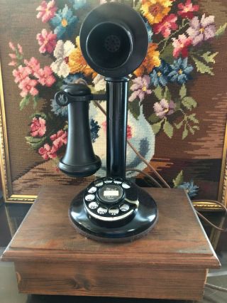 Antique Western Electric Candlestick Telephone Restored With Ringer Box