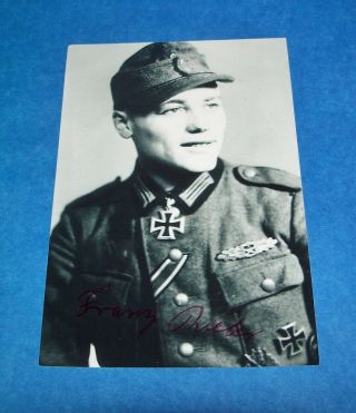 Modern Photo Hand Signed By Ww2 Knight 