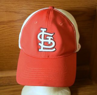 St.  Louis Cardinals 47 Brand Red & White Hat Cap Size S - M Stretch Fit Mlb