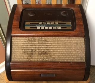 Rare Vintage Philco The Bing Crosby Radio & Record Player 10664 Needs Repairs