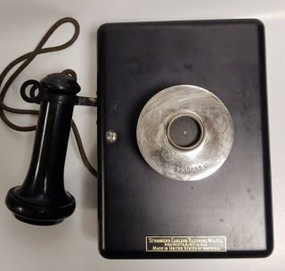 Antique/vintage Telephone W/ Bell Box Stromberg Carlson 1155 Phone Rochester Ny