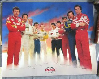 Laminated 1986 Nascar Winston Cup Atlanta Motor Speedway Poster - Print