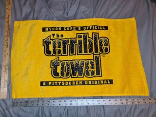 Myron Copes Official The Terrible Towel Bling Gold Edition