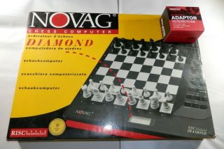 Vintage Novag Diamond Chess Computer Electronic Game Set Board Complete