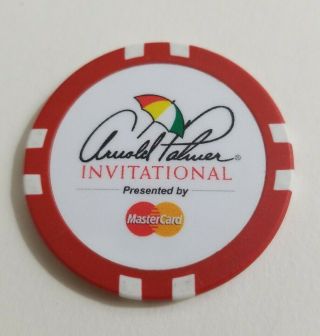 Arnold Palmer Invitational / Bay Hill - Red Poker Chip - W/old Mastercard Logo