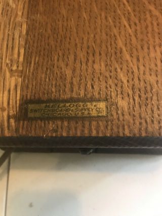 Antique 1908 Kellogg Candlestick Telephone Vintage Wood Crank Case 2