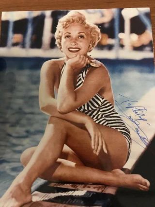 Actress Jane Powell Autograph Pic With