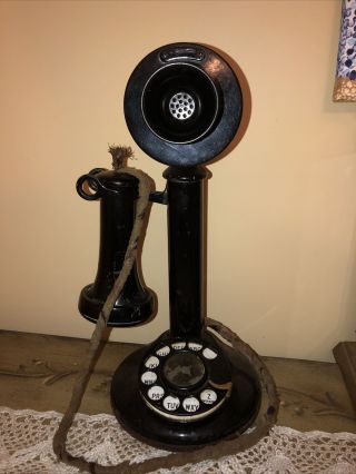 Antique American Bell Telephone Company Dial Candlestick Phone Model 50 Al