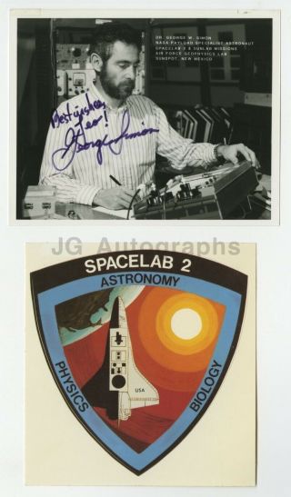 George W.  Simon - Nasa Astronaut - Signed Photograph