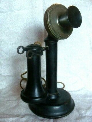 Antique 1892 Western Electric Candlestick Tabletop Telephone Steampunk