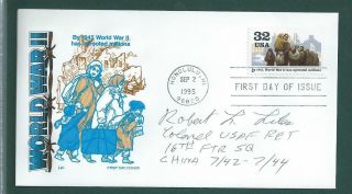 Robert Liles Signed Cover Wwii Ace