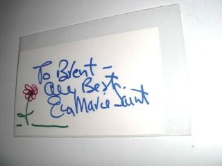Eva Marie Saint North By Northwest Actress Signed Autograph Index Card