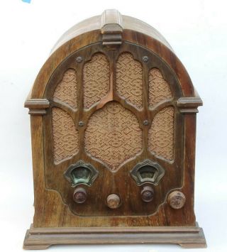 1933 Antique Rca Victor Model 120 Cathedral Tube Radio