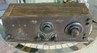 Antique Radio Grebe Special Type Cr - 3 Wooden Variometers