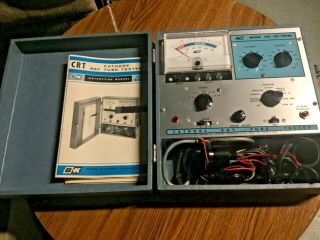 1966 B&k Model 465 Crt Cathode Ray Tube Tester Dynascan Corp W Accessories