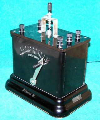 1922 Federal Radio Crystal Set. , .  Great