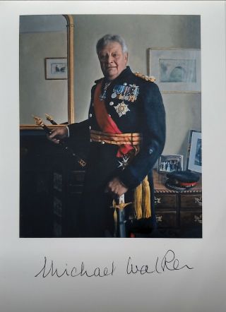 Lord Michael Walker Hand Signed Autograph Photo Chief Of Defence Staff Uk