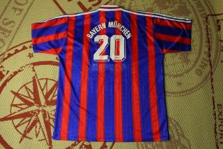 Bayern Munich Germany 20 Herzog 1996 1997 Football Shirt Home Adidas