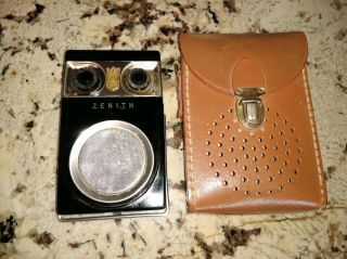 Vintage 1950s Classic Zenith Owl Eyes Royal 500 Transistor Radio,