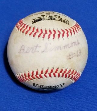 Bert Simmons Baltimore Elite Giants Negro League Auto Signed 13 Foto Baseball
