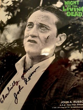 John Russo Night Of The Living Dead Hand Signed Autograph Photo