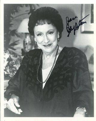 Jean Stapleton Autographed 8x10 Photo Edith Bunker All In The Family