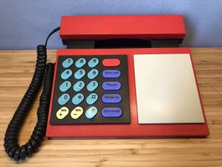 1986 B&o Bang & Olufsen Beocom 1000 Red Telephone Us Plug Danish Design