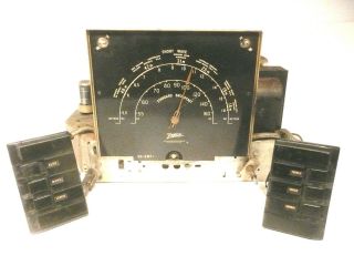 Vintage Zenith 7s682 Radio Part: Chassis W/ All 7 Tubes & Side Units