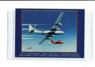 X - 1 Test Pilot: Frank Everest Signed Autograph Postal Card