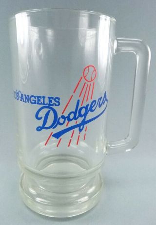 Vintage Los Angeles Dodgers Glass Mug 1980 