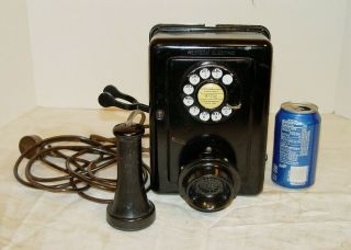 Antique Vintage Western Electric Bell Rotary Wall Phone Model 653 Ba 1920 