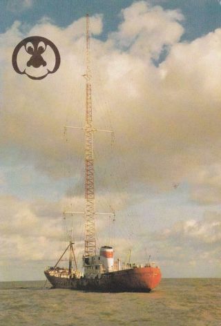 1987 Qsl: Radio Monique,  International Waters " Dutch Offshore Pirate "