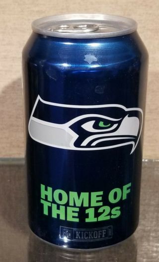 2017 Bud Light Seattle Seahawks Pull Top Beer Can Football Set Tab Intact Nfl