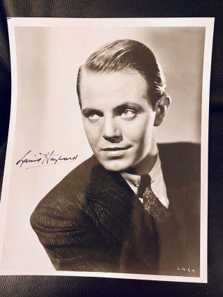 Louis Hayward - Hand Signed Autographed Publicity Photo B&w Glossy 8x10