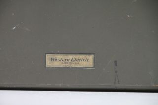 RARE Western Electric model 300 N Telephone Wall Box Ringer OD GREEN - WE 300N 2