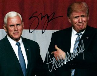 Donald Trump / Mike Pence Autographed Signed 8x10 Photo Reprint