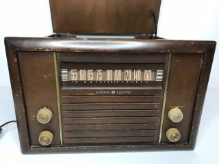 Vintage 1940 ' s General Electric GE Tube Radio/Phono Model 304 Unrestored 2